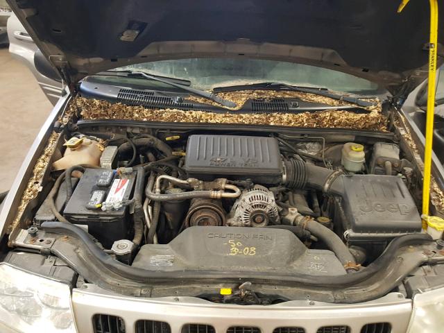 1J4GW58N11C711355 - 2001 JEEP GRAND CHER GRAY photo 7