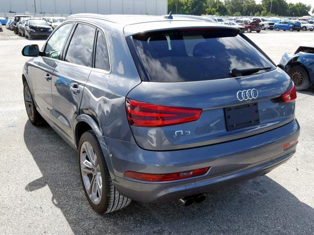 WA1FFCFS3FR000656 - 2015 AUDI Q3 PRESTIG GRAY photo 3