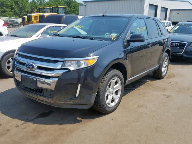 2FMDK4JC9DBA28276 - 2013 FORD EDGE SEL BLACK photo 2