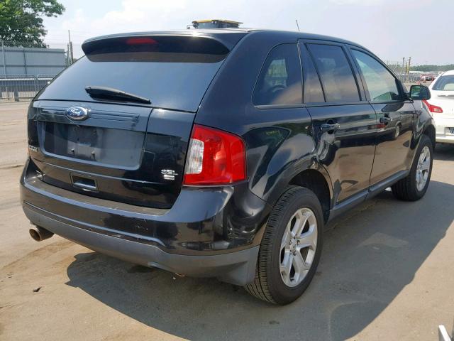 2FMDK4JC9DBA28276 - 2013 FORD EDGE SEL BLACK photo 4