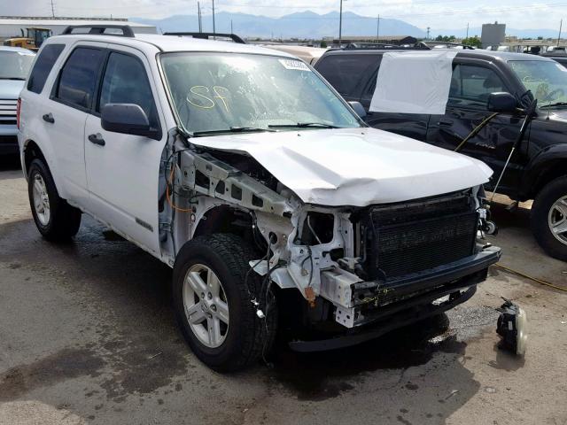 1FMCU49H68KA50589 - 2008 FORD ESCAPE HEV WHITE photo 1