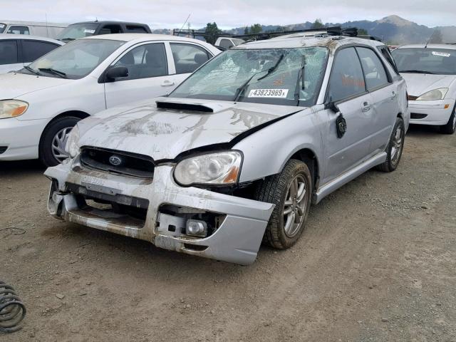 1F1GG29605G803232 - 2005 SUBARU IMPREZA WR SILVER photo 2