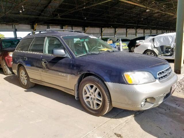 4S3BH665XY7608683 - 2000 SUBARU LEGACY OUT BLUE photo 1