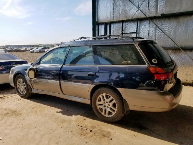 4S3BH665XY7608683 - 2000 SUBARU LEGACY OUT BLUE photo 3