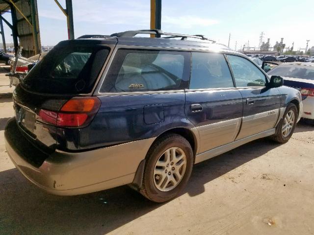 4S3BH665XY7608683 - 2000 SUBARU LEGACY OUT BLUE photo 4