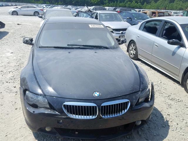 WBAEH13456CR51088 - 2006 BMW 650 I BLACK photo 10