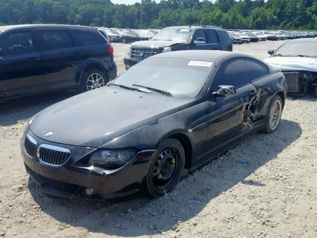 WBAEH13456CR51088 - 2006 BMW 650 I BLACK photo 2