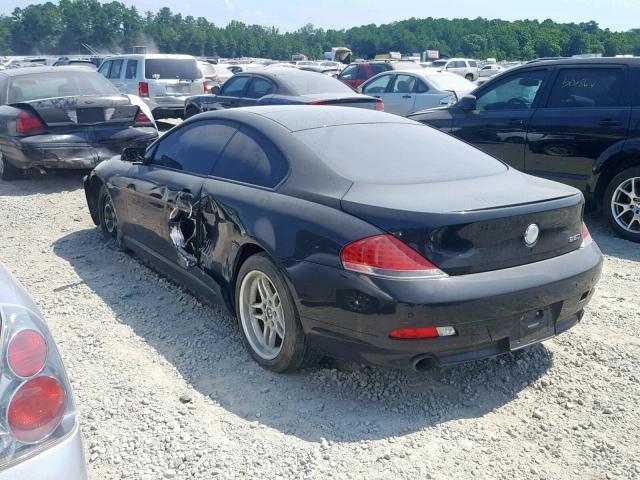 WBAEH13456CR51088 - 2006 BMW 650 I BLACK photo 3