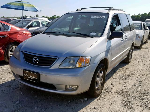 JM3LW28Y810203888 - 2001 MAZDA MPV SILVER photo 2