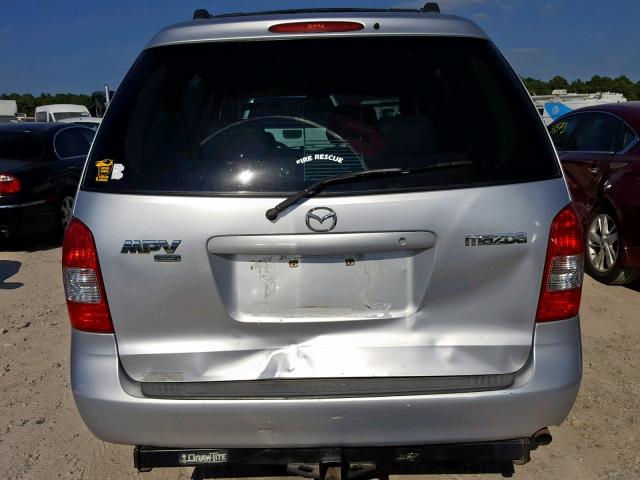 JM3LW28Y810203888 - 2001 MAZDA MPV SILVER photo 9