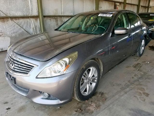 JN1CV6AP8AM400429 - 2010 INFINITI G37 BASE SILVER photo 2