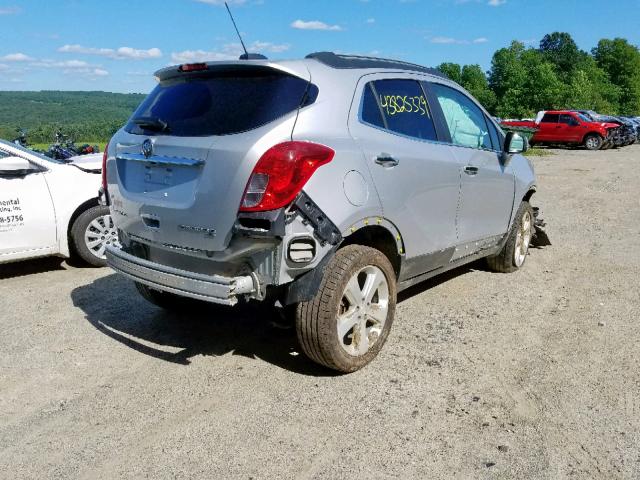 KL4CJESB3FB230189 - 2015 BUICK ENCORE SILVER photo 4