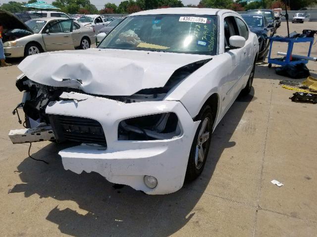 2B3CA3CV5AH298210 - 2010 DODGE CHARGER SX WHITE photo 2