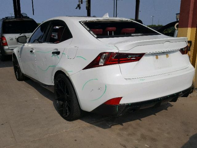 JTHBE1D24F5018393 - 2015 LEXUS IS 350 WHITE photo 3