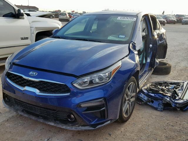 3KPF34AD6KE070610 - 2019 KIA FORTE GT L BLUE photo 2