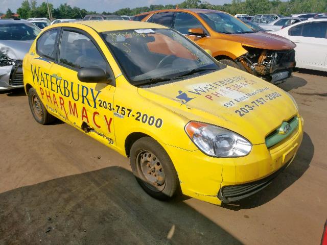 KMHCM3AC3AU153909 - 2010 HYUNDAI ACCENT BLU YELLOW photo 1