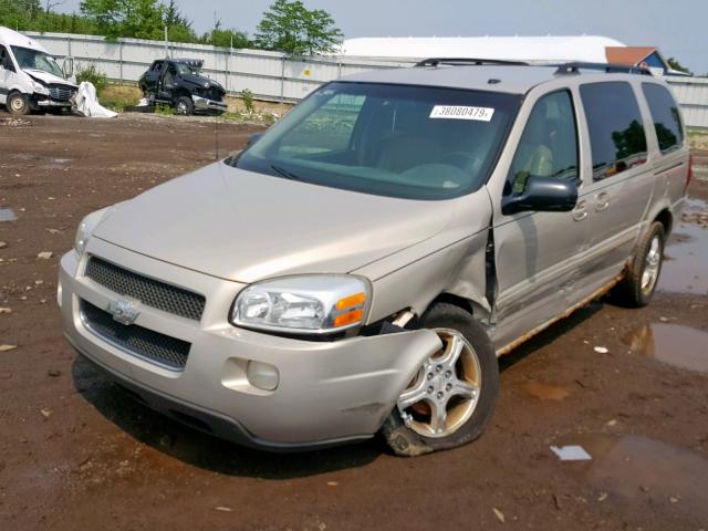 1GNDV33107D101395 - 2007 CHEVROLET UPLANDER BEIGE photo 2