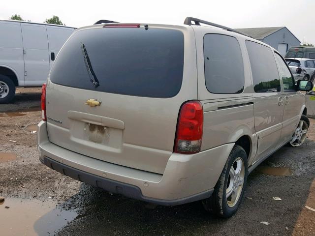 1GNDV33107D101395 - 2007 CHEVROLET UPLANDER BEIGE photo 4