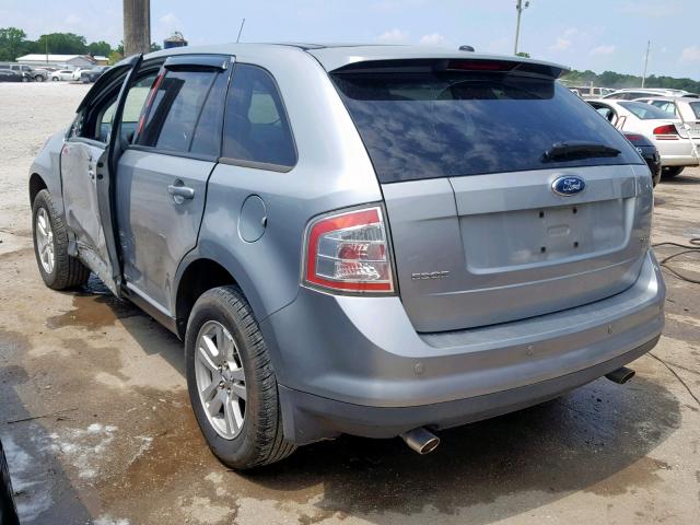 2FMDK38C87BB18698 - 2007 FORD EDGE SEL SILVER photo 3