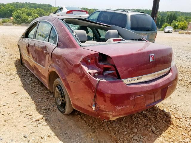 1G8ZS57B68F293590 - 2008 SATURN AURA XE BURGUNDY photo 3