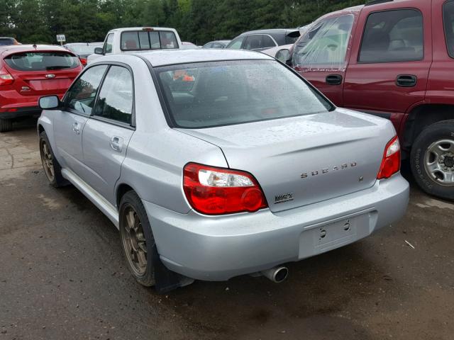 JF1GD29685H508852 - 2005 SUBARU IMPREZA WR SILVER photo 3