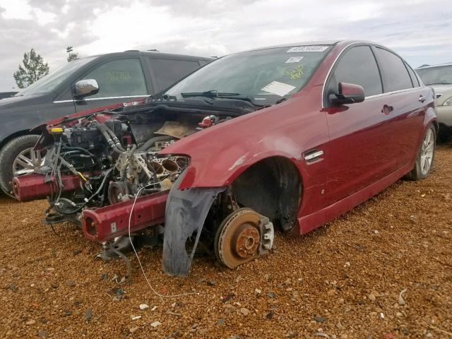 6G2EC57Y19L155679 - 2009 PONTIAC G8 GT MAROON photo 2