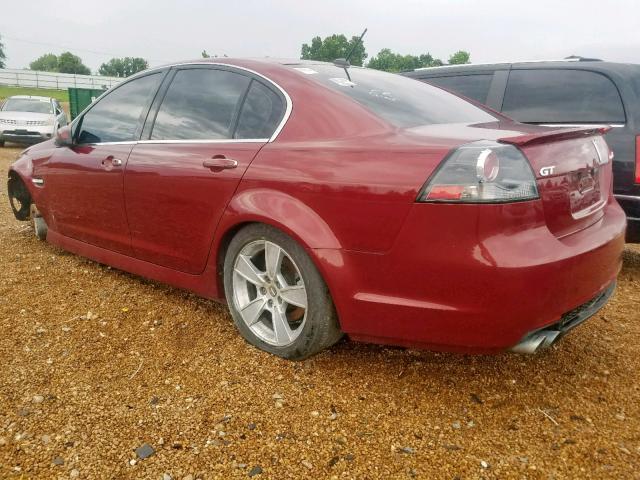 6G2EC57Y19L155679 - 2009 PONTIAC G8 GT MAROON photo 3