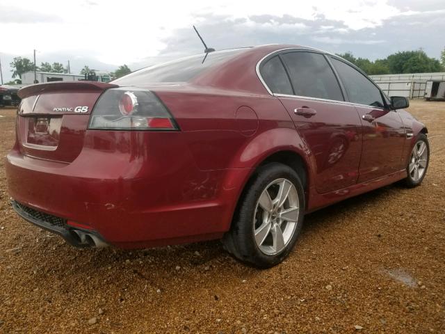 6G2EC57Y19L155679 - 2009 PONTIAC G8 GT MAROON photo 4