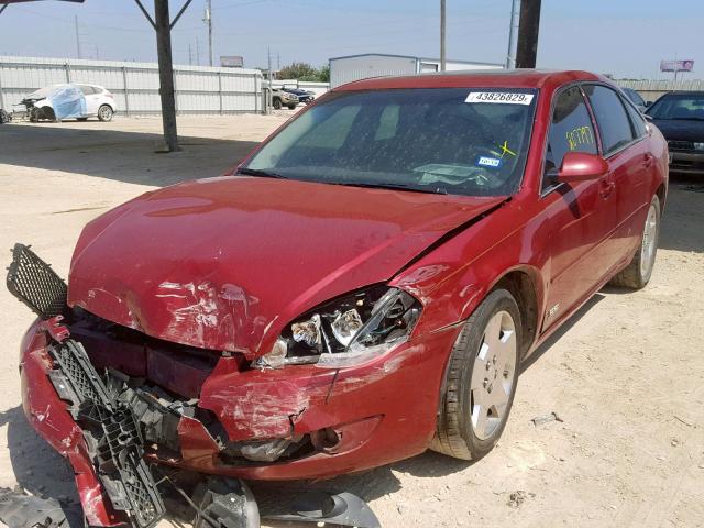 2G1WD58C769231592 - 2006 CHEVROLET IMPALA SUP RED photo 2