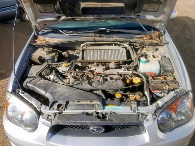 JF1GG29694G803907 - 2004 SUBARU IMPREZA WR SILVER photo 7