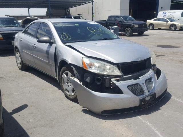 1G2ZF55B664147331 - 2006 PONTIAC G6 SE SILVER photo 1