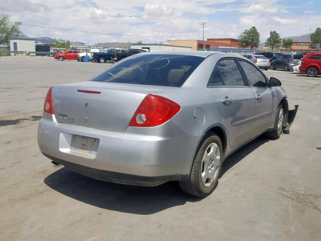 1G2ZF55B664147331 - 2006 PONTIAC G6 SE SILVER photo 4