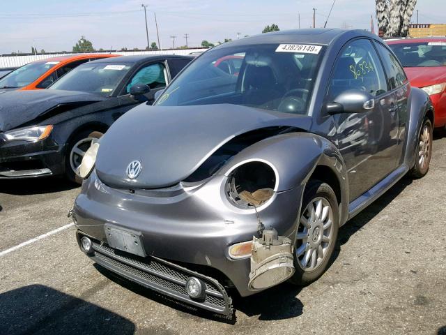 3VWCK31C75M408210 - 2005 VOLKSWAGEN NEW BEETLE ნაცრისფერი ფოტო 2