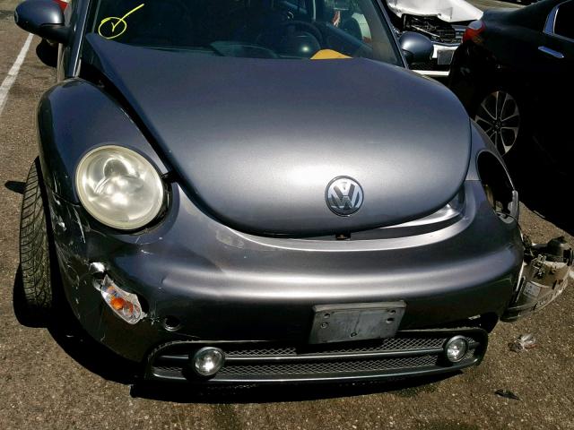 3VWCK31C75M408210 - 2005 VOLKSWAGEN NEW BEETLE ნაცრისფერი ფოტო 7