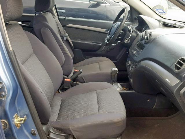 KL1TD56607B063101 - 2007 CHEVROLET AVEO BASE ლურჯი ფოტო 5