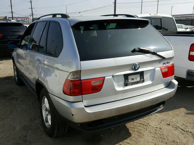 WBAFB33591LH25660 - 2001 BMW X5 4.4I SILVER photo 3