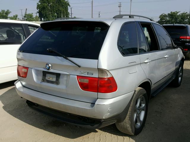 WBAFB33591LH25660 - 2001 BMW X5 4.4I SILVER photo 4