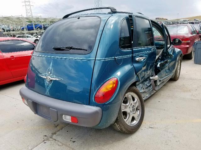 3C8FY4BB01T602764 - 2001 CHRYSLER PT CRUISER TEAL photo 4