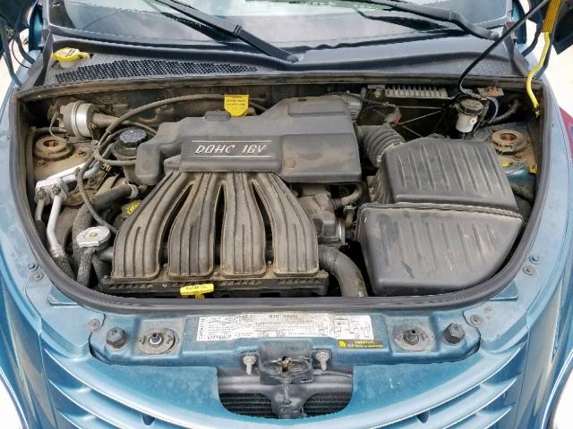 3C8FY4BB01T602764 - 2001 CHRYSLER PT CRUISER TEAL photo 7