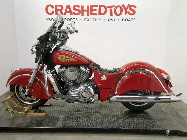 56KTCAAA1F3319300 - 2015 INDIAN MOTORCYCLE CO. CHIEFTAIN RED photo 3