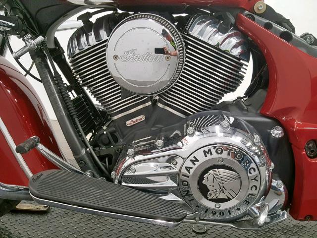 56KTCAAA1F3319300 - 2015 INDIAN MOTORCYCLE CO. CHIEFTAIN RED photo 6