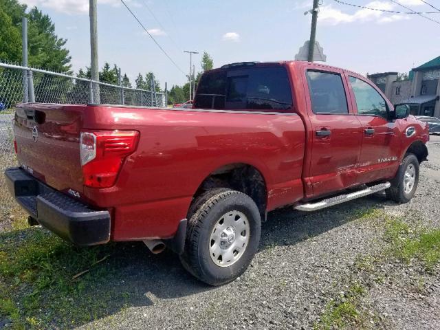 1N6BA1F39HN509139 - 2017 NISSAN TITAN XD S RED photo 4