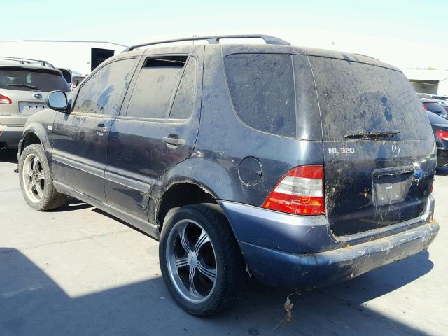 4JGAB54E2XA082783 - 1999 MERCEDES-BENZ ML 320 BLUE photo 3