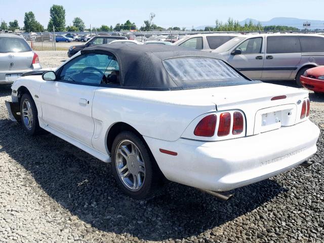 1FAFP45X7WF190104 - 1998 FORD MUSTANG GT WHITE photo 3