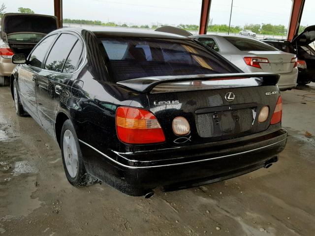 JT8BH68X9X0021430 - 1999 LEXUS GS 400 BLACK photo 3