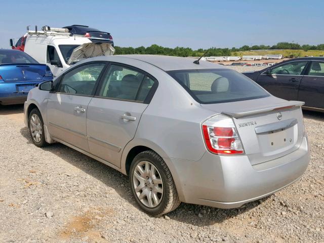 3N1AB6APXCL651966 - 2012 NISSAN SENTRA 2.0 SILVER photo 3