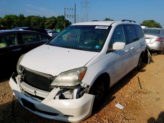 5FNRL38497B118664 - 2007 HONDA ODYSSEY EX WHITE photo 2