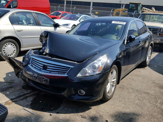 JN1CV6AR5AM253777 - 2010 INFINITI G37 BLACK photo 2