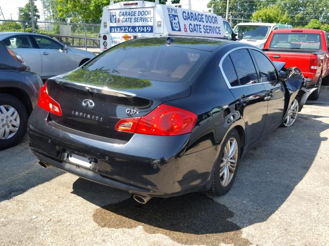 JN1CV6AR5AM253777 - 2010 INFINITI G37 BLACK photo 4