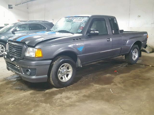 1FTYR44U05PA53177 - 2005 FORD RANGER SUP GRAY photo 2